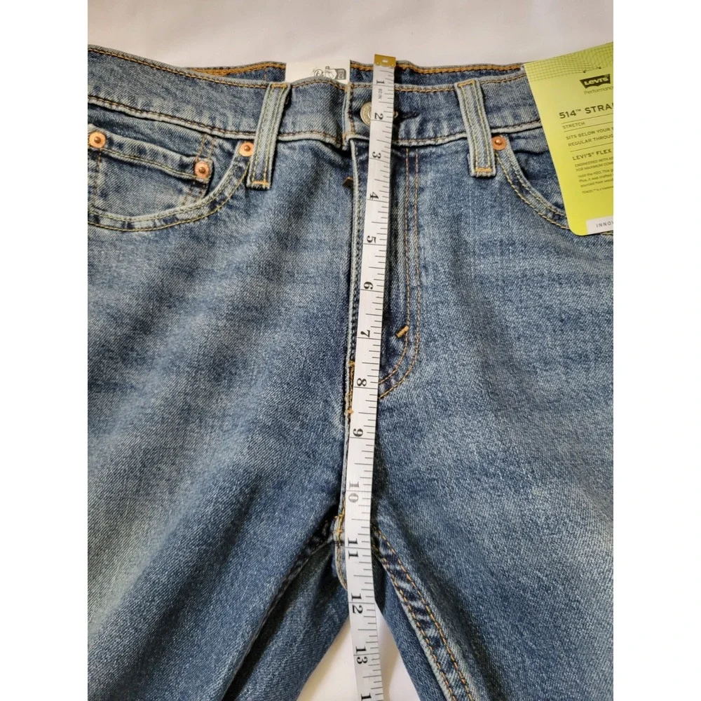 Levis‎ 514 Jeans Mens 30x32 Blue Denim Straight Stretch Leg Flex Eco Performance